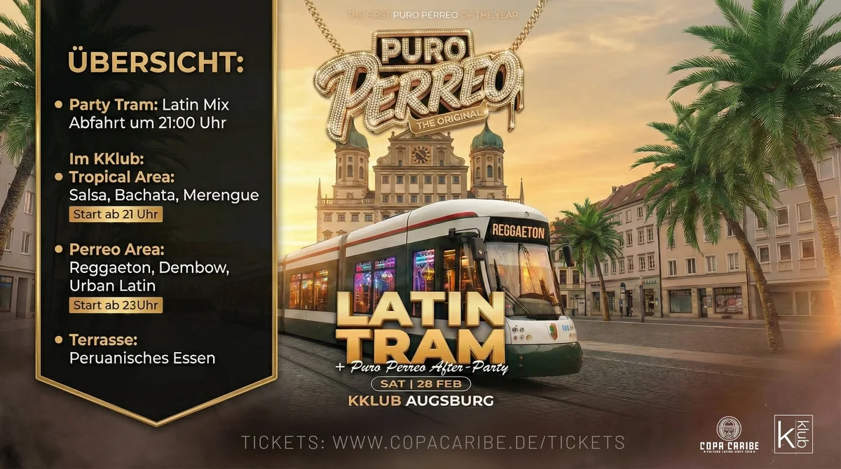 Puro Perreo x Salsa & Bachata im KKLUB Augsburg