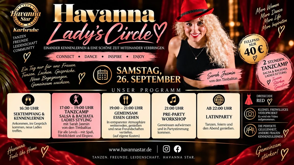 Tanzcamp für Ladys💫 Salsa & Bachata und Ladystreffen