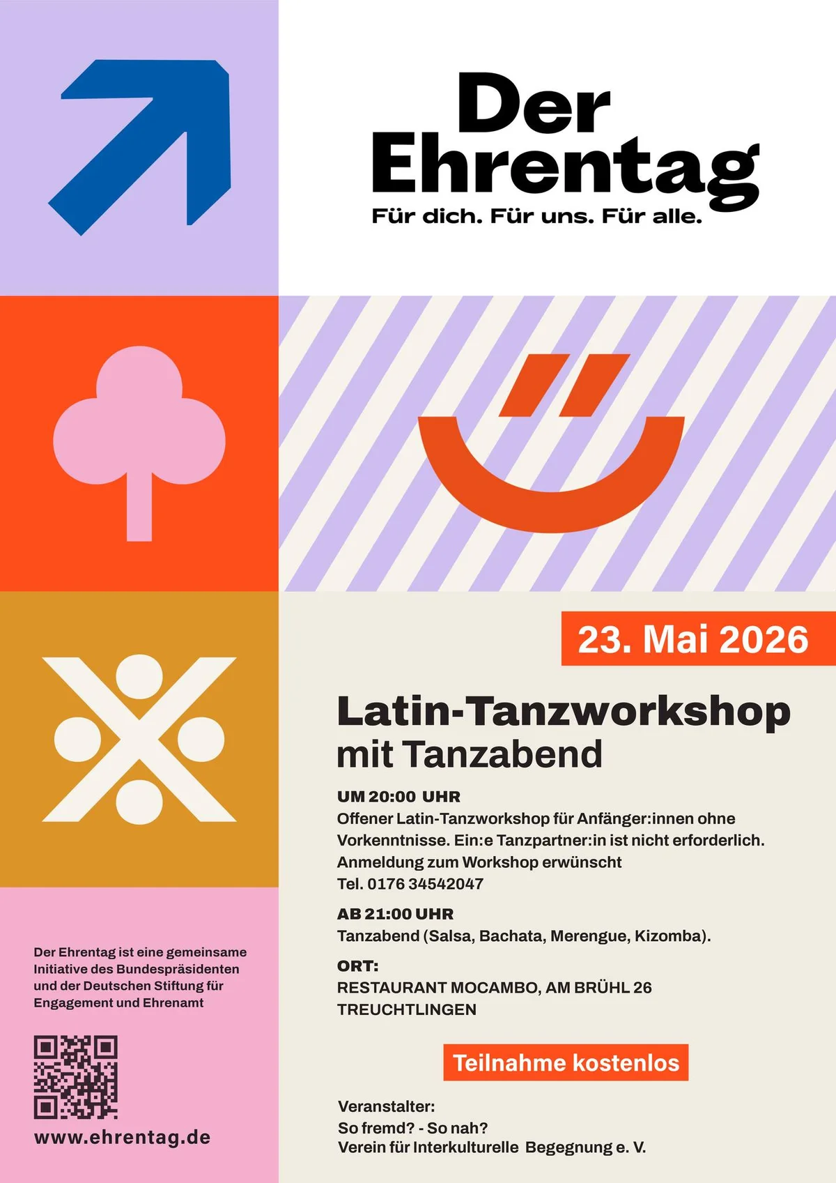 Latin -Tanzworkshop und Tanzabend