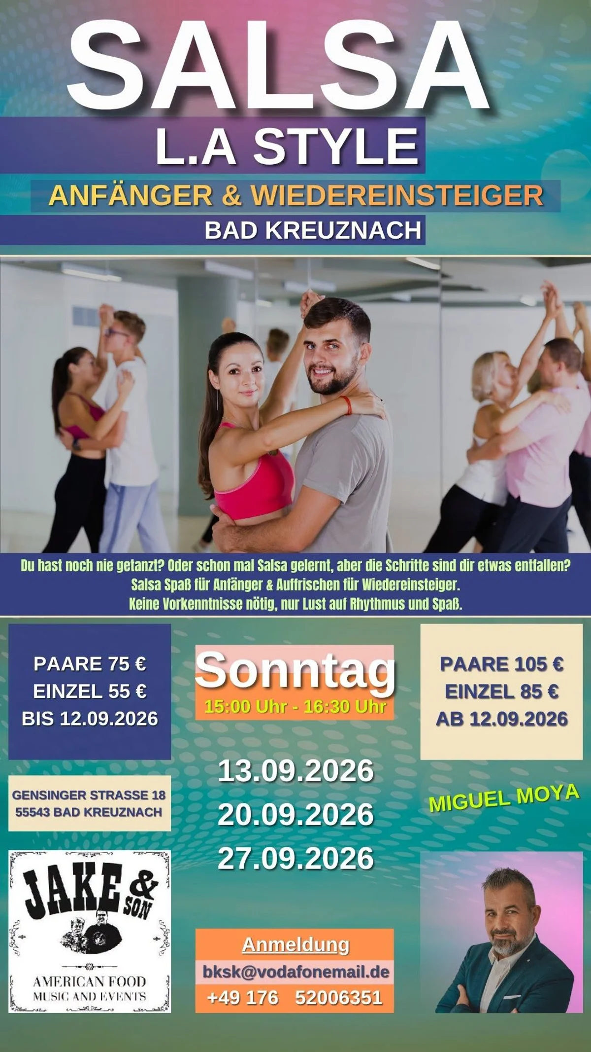 Salsa- L.A Style für Anfänger & Wiedereinsteiger.
