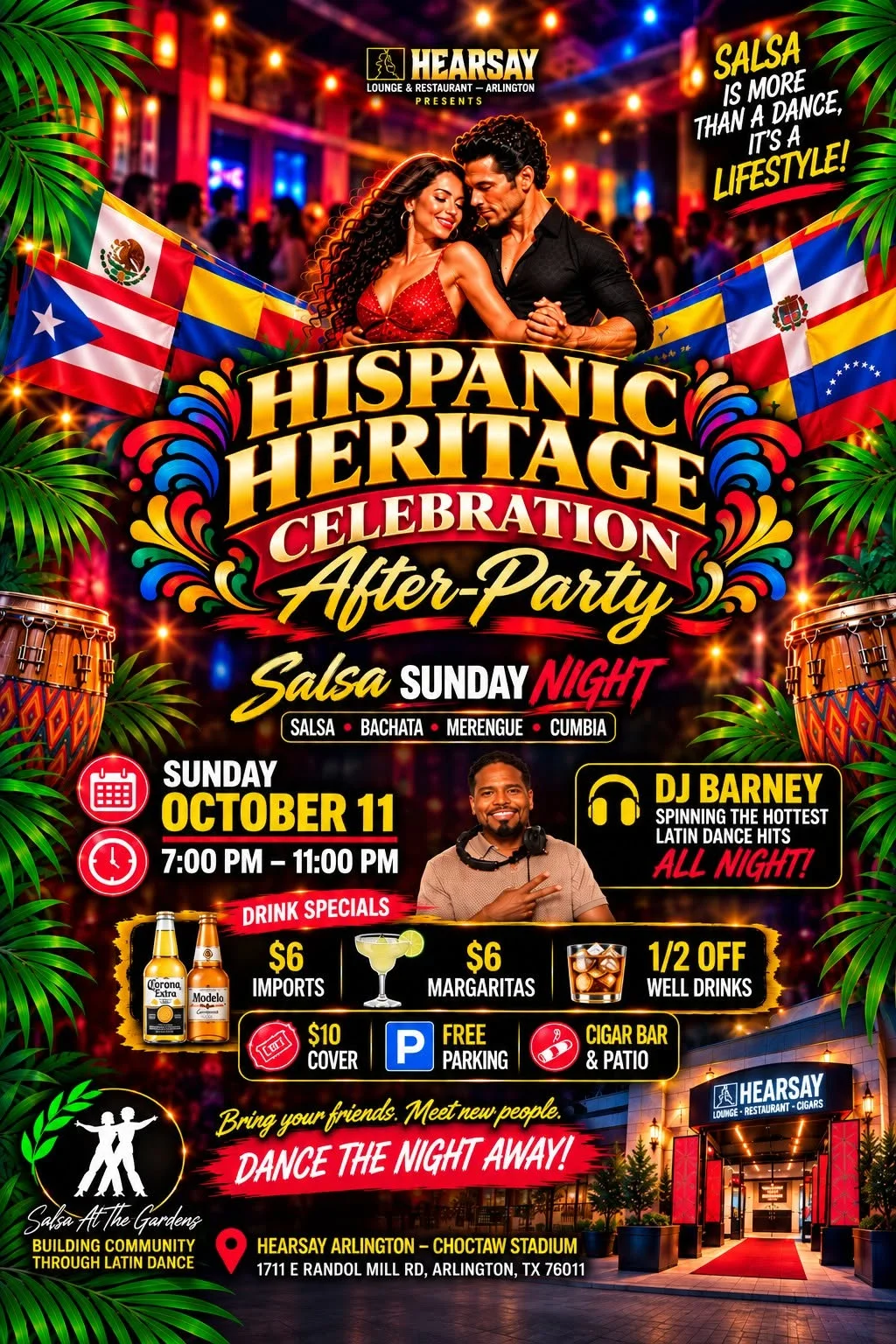 Salsa & Bachata at Hearsay Arlington