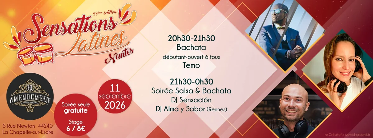 Salsa & Bachata at 18e amendement, La Chapelle Sur Erdre