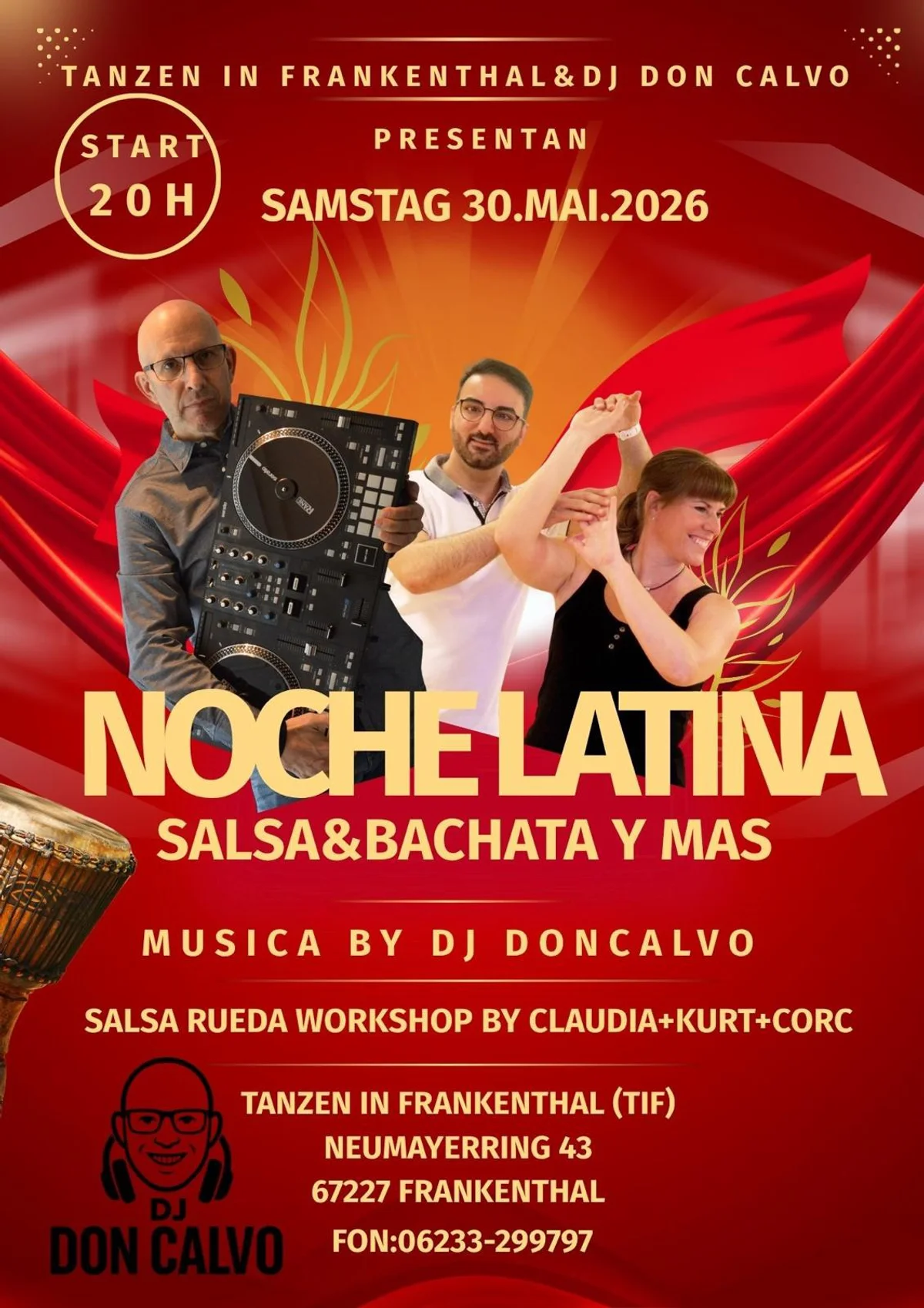 30/05/26-NOCHE LATINA-Salsa&Bachata y mas