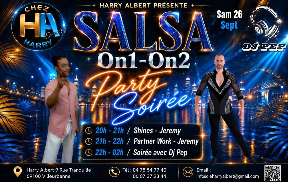 Salsa & Kizomba at Ecole De Danse Harry Albert, Villeurbanne