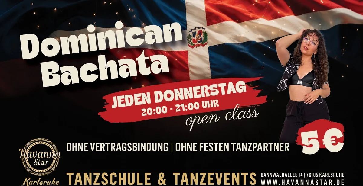 Bachata Dominicana 1 Stunde für 5€ jeden Donnerstag