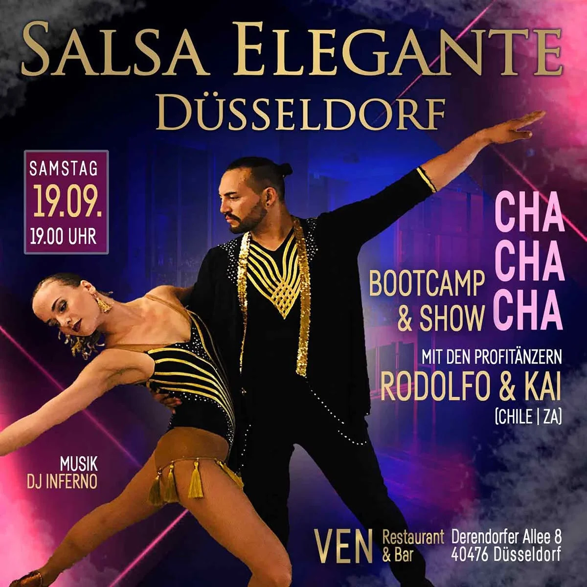 SALSA ELEGANTE DÜSSELDORF | Cha Cha Cha Bootcamp & Show