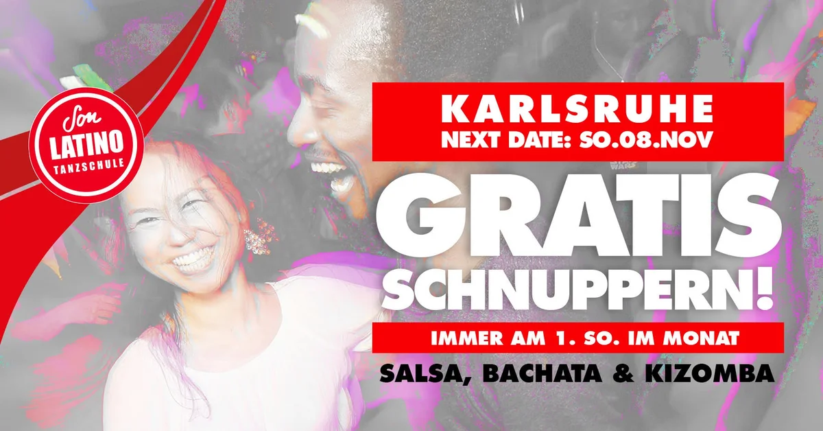 SALSA, BACHATA, KIZOMBA SCHNUPPERKURS IN KARLSRUHE