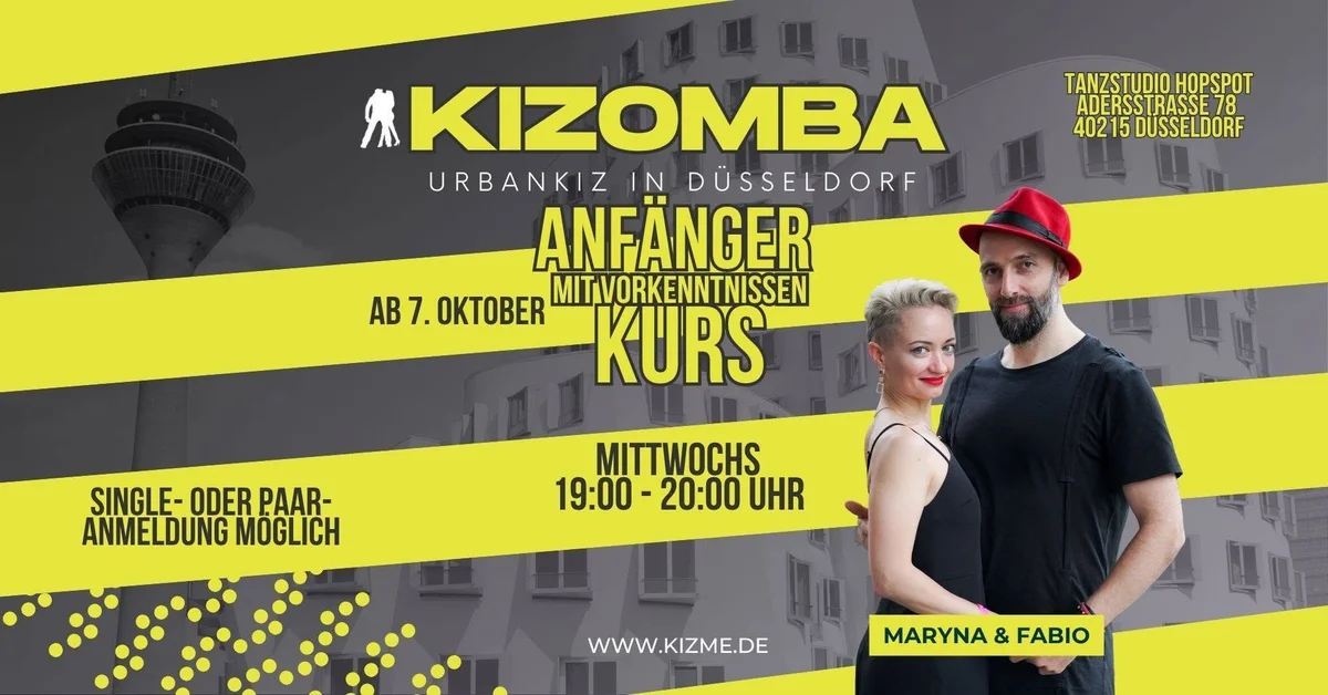 Kizomba Kurs für Änfänger mit Vorkenntnissen (UrbanKiz Style)