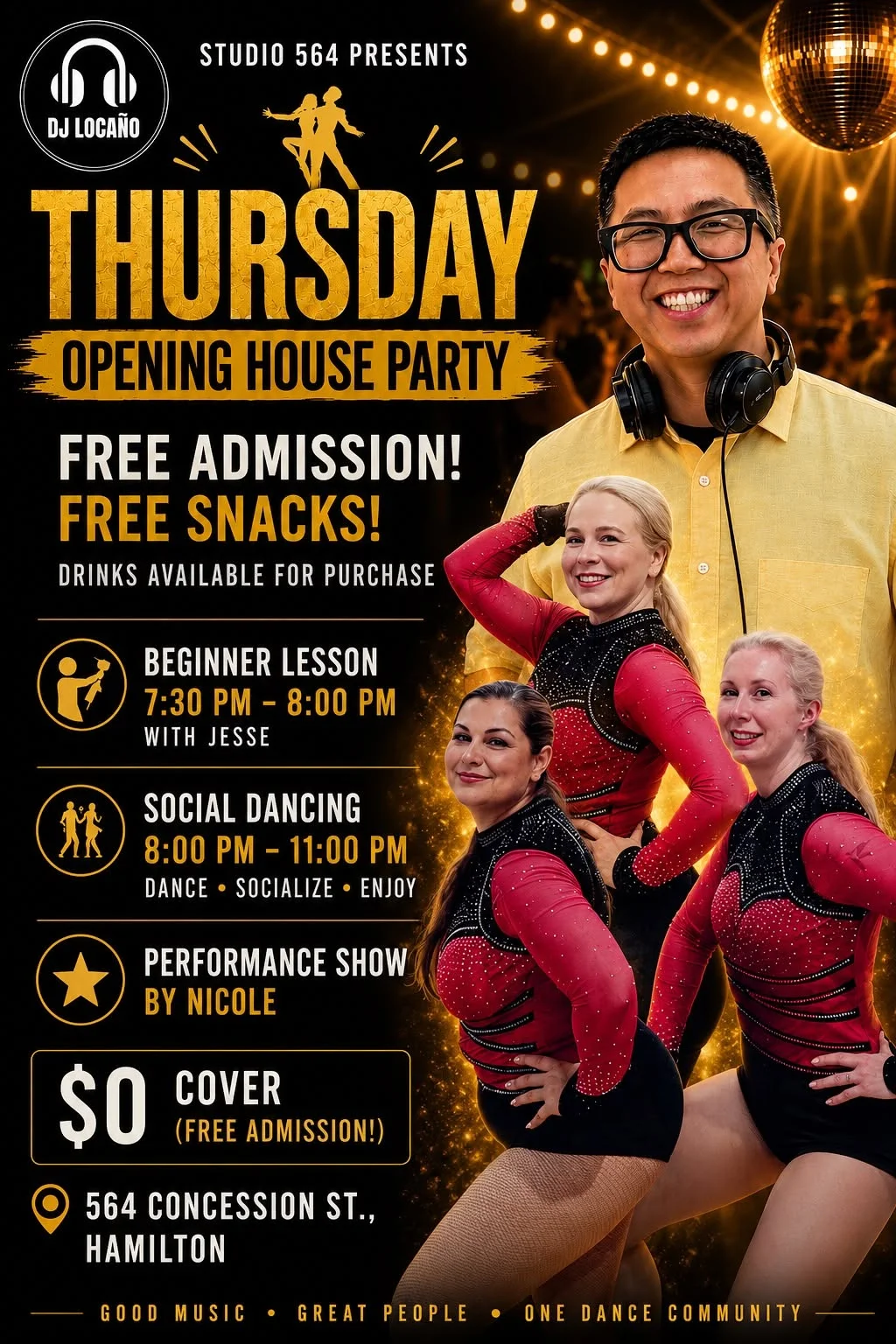 Salsa & Bachata at Studio 564 Hamilton