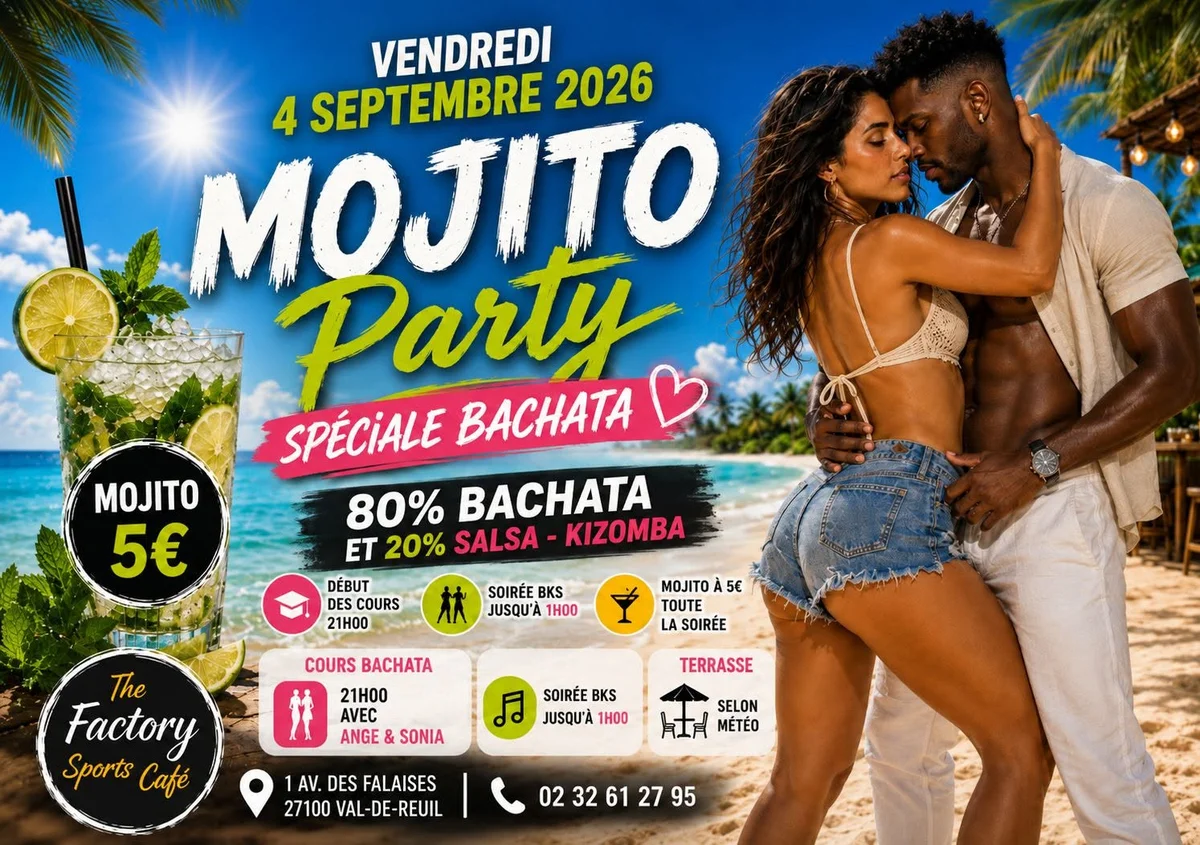 Salsa, Bachata & Kizomba at The Factory Sports Café, Le Vaudreuil