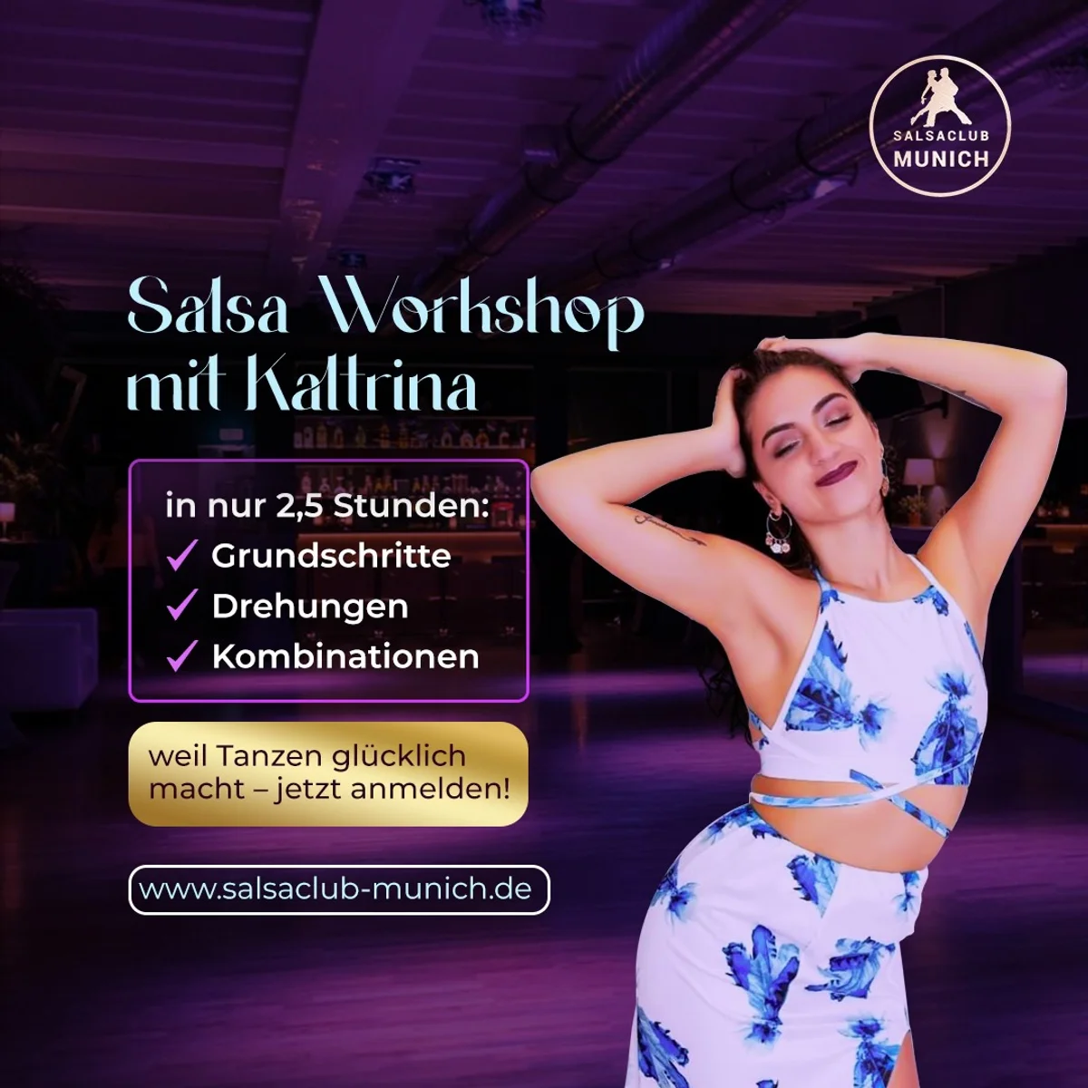 Salsa Beginner und Level 2 Workshops | Sa.06.06. 