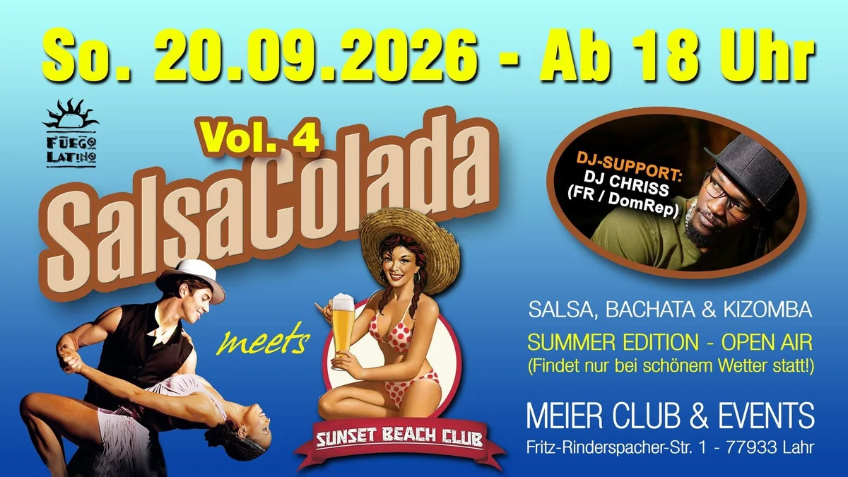 SALSACOLADA @ SUNSET BEACH CLUB OPEN-AIR LAHR Vol. 4