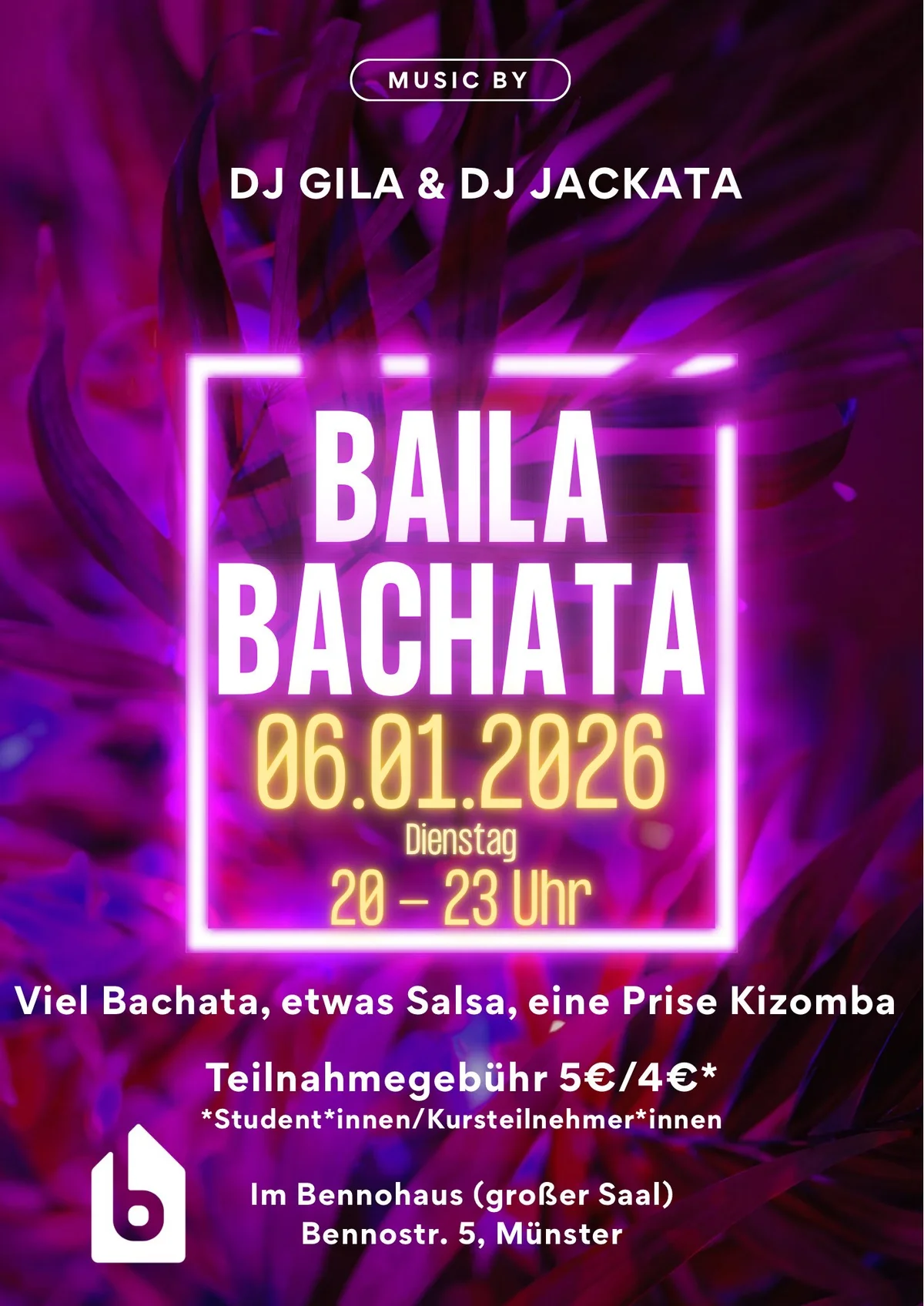 Baila Bachata! im Bennohaus 2026