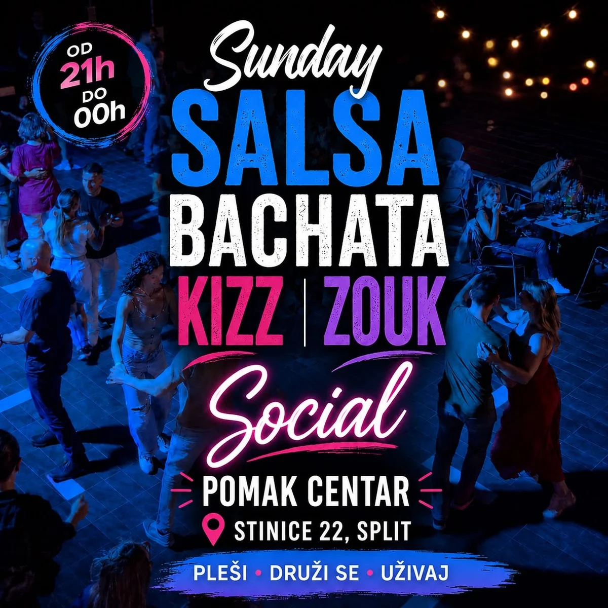 Salsa, Bachata & Kizomba at Stinice 22, Split