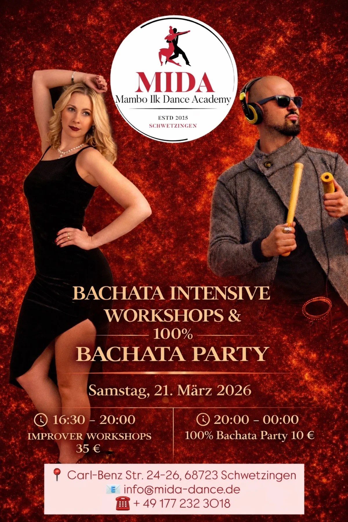 Bachata Intensive Workshops & 100% Bachata Party