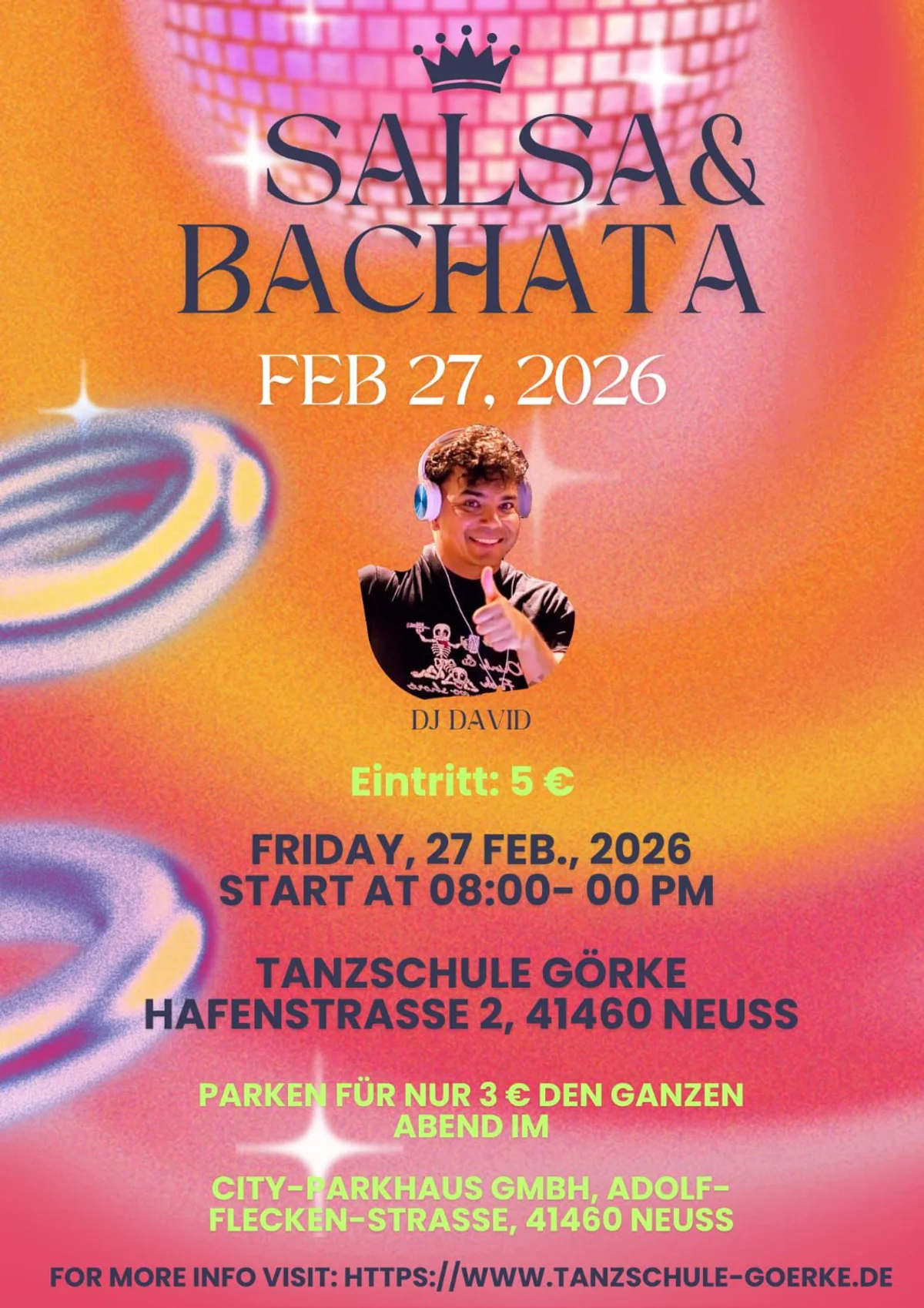 Salsa & Bachata party am Freitag 