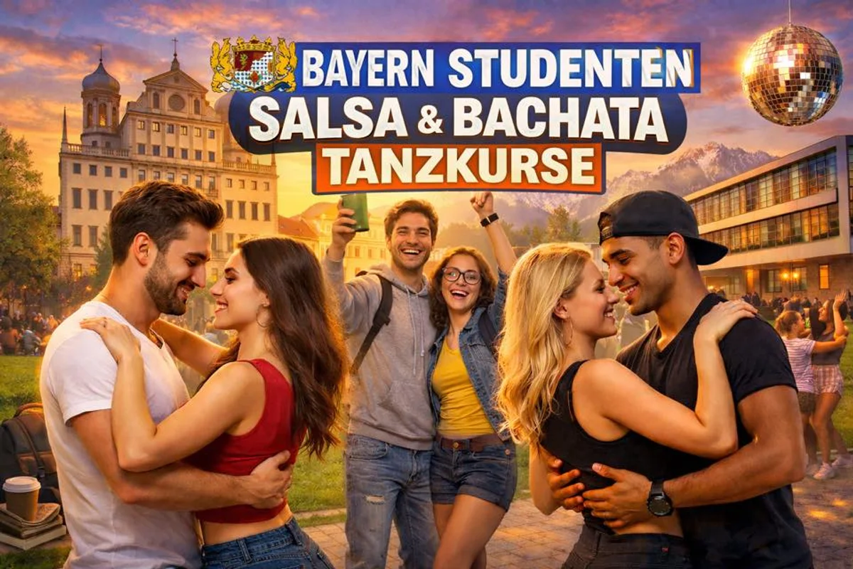 Neu 10 Salsa & Bachata Tanzkurse Gratis in Augsburg für die Studenten 