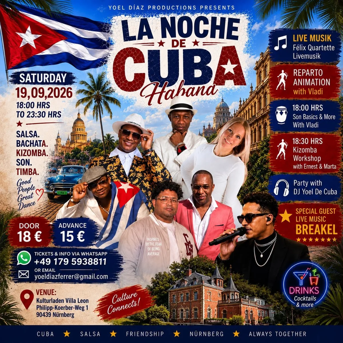 LA NOCHE DE CUBA -LATIN PARTY 