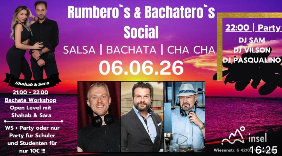 Rumbero's & Bachatero'S Social - Juni edition-