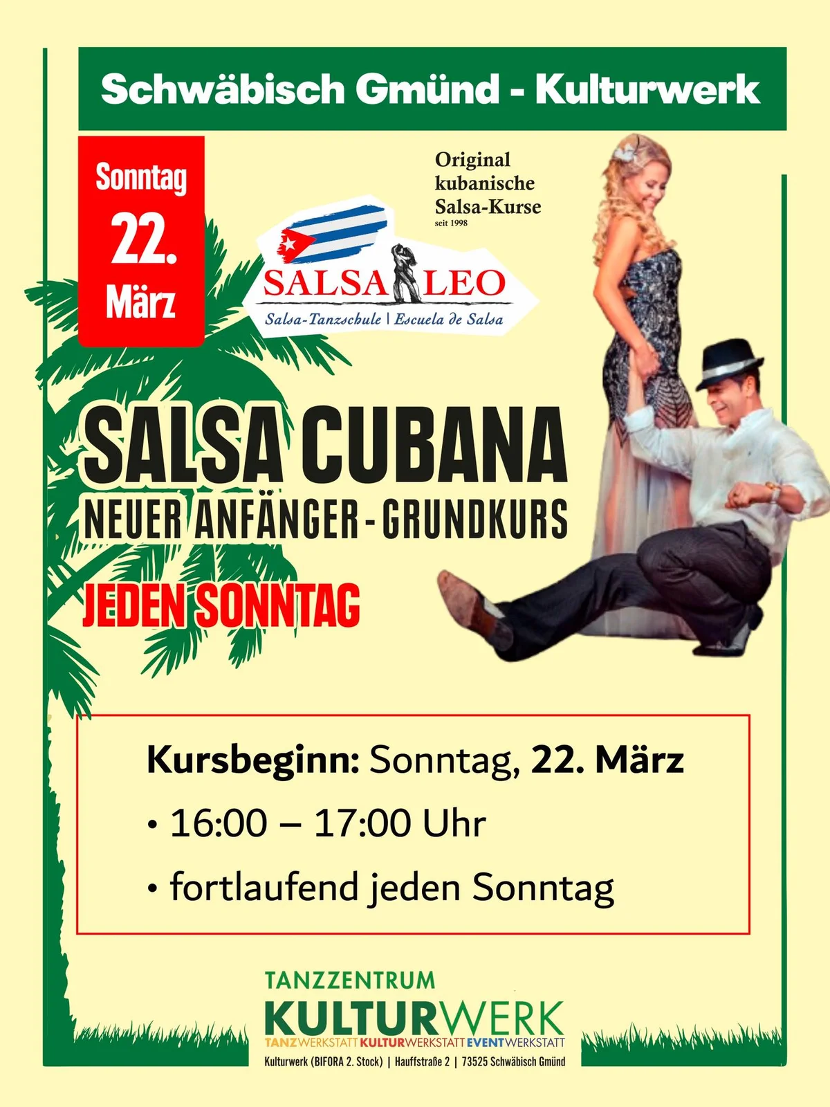 SALSA CUBANA – ANFÄNGER GRUNDKURS | Salsa Leo & Team