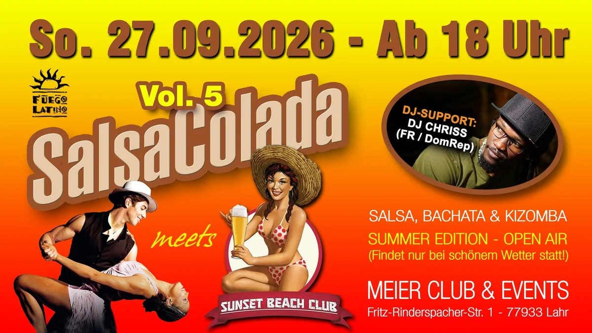 SALSACOLADA @ SUNSET BEACH CLUB OPEN-AIR LAHR Vol. 5