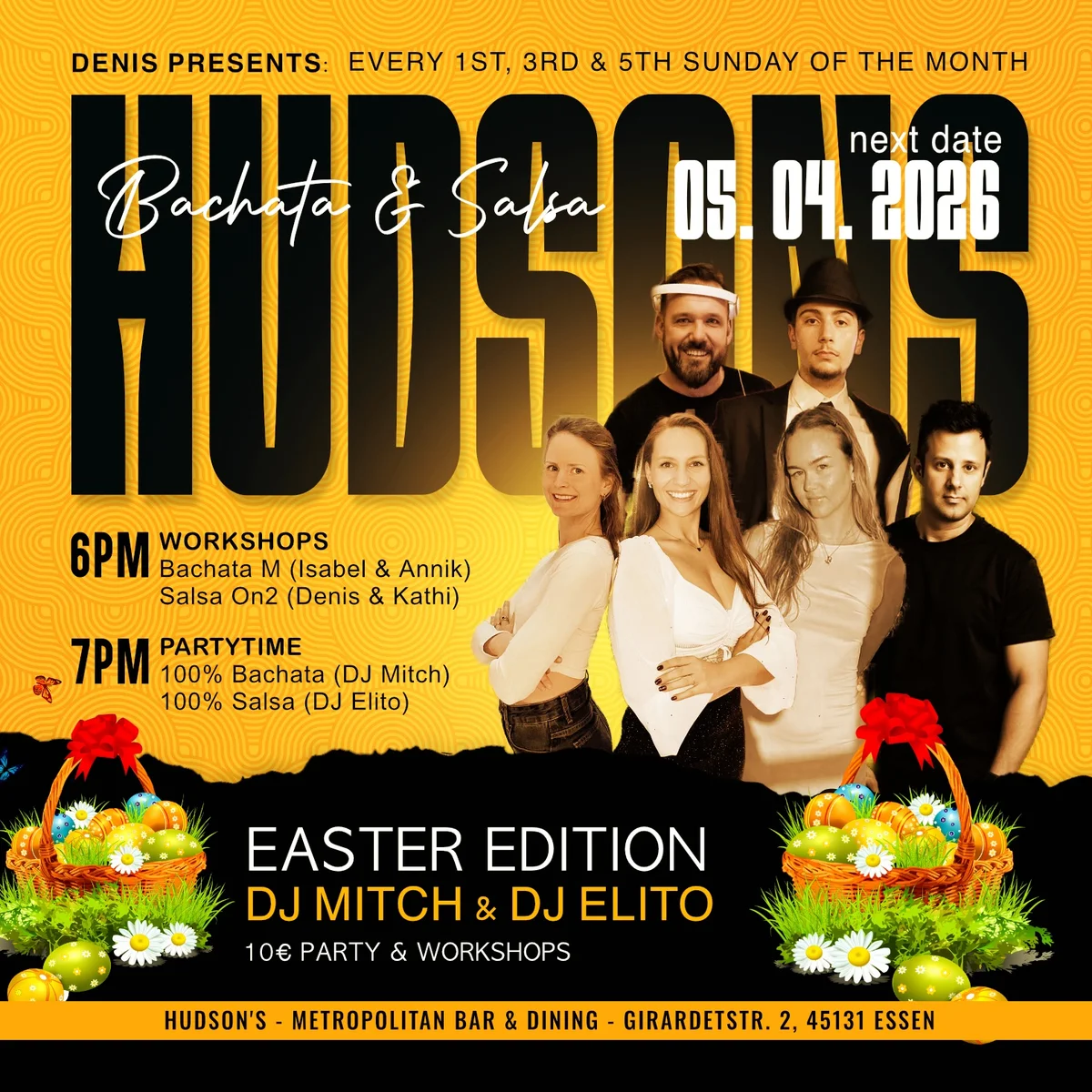 05.04. | Hudsons Bachata & Salsa Party in Essen