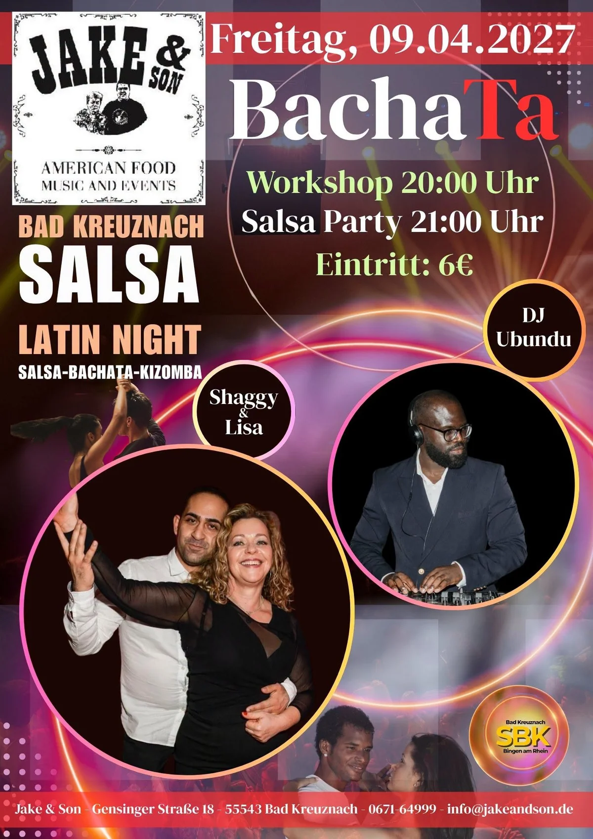 SALSA LATIN NIGHT im Jake & Son in Bad Kreuznach