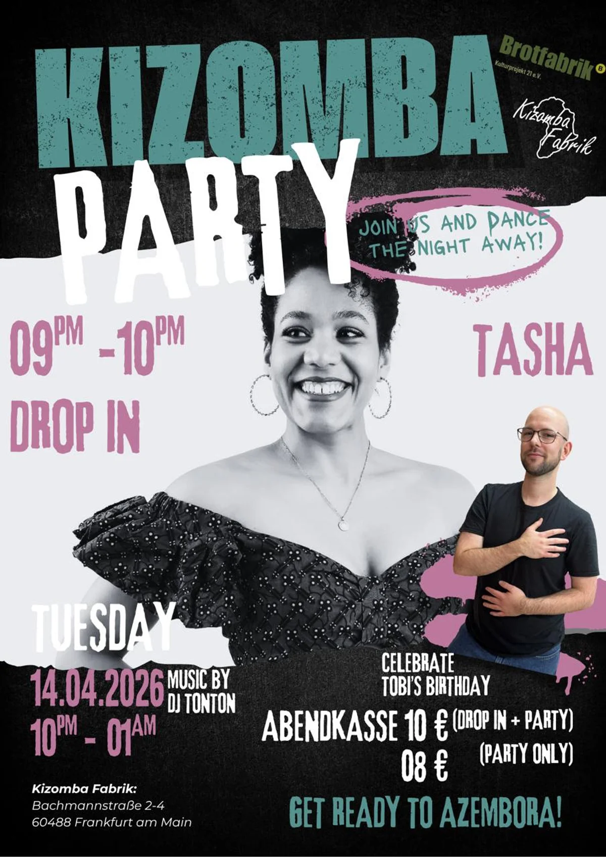 Kizomba Tuesdays with TASHIMA!