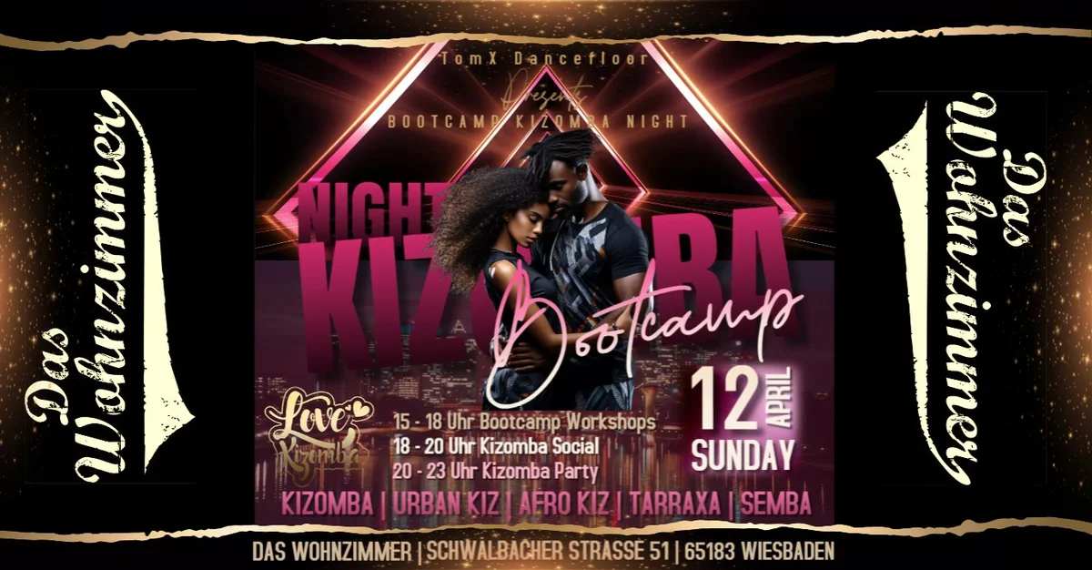 Pure Kizomba Night Party - 3h Bootcamp - Im Wohnzimmer Wiesbaden / 3h Workshops / 3 Top Kizomba DJ´s
