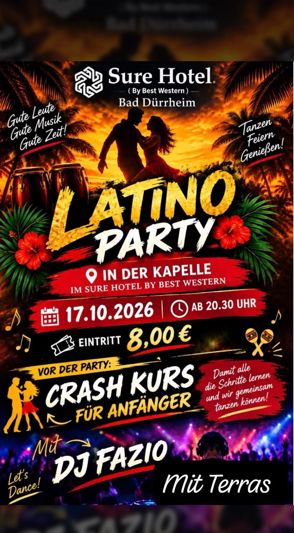 Latino Party in der Kapelle