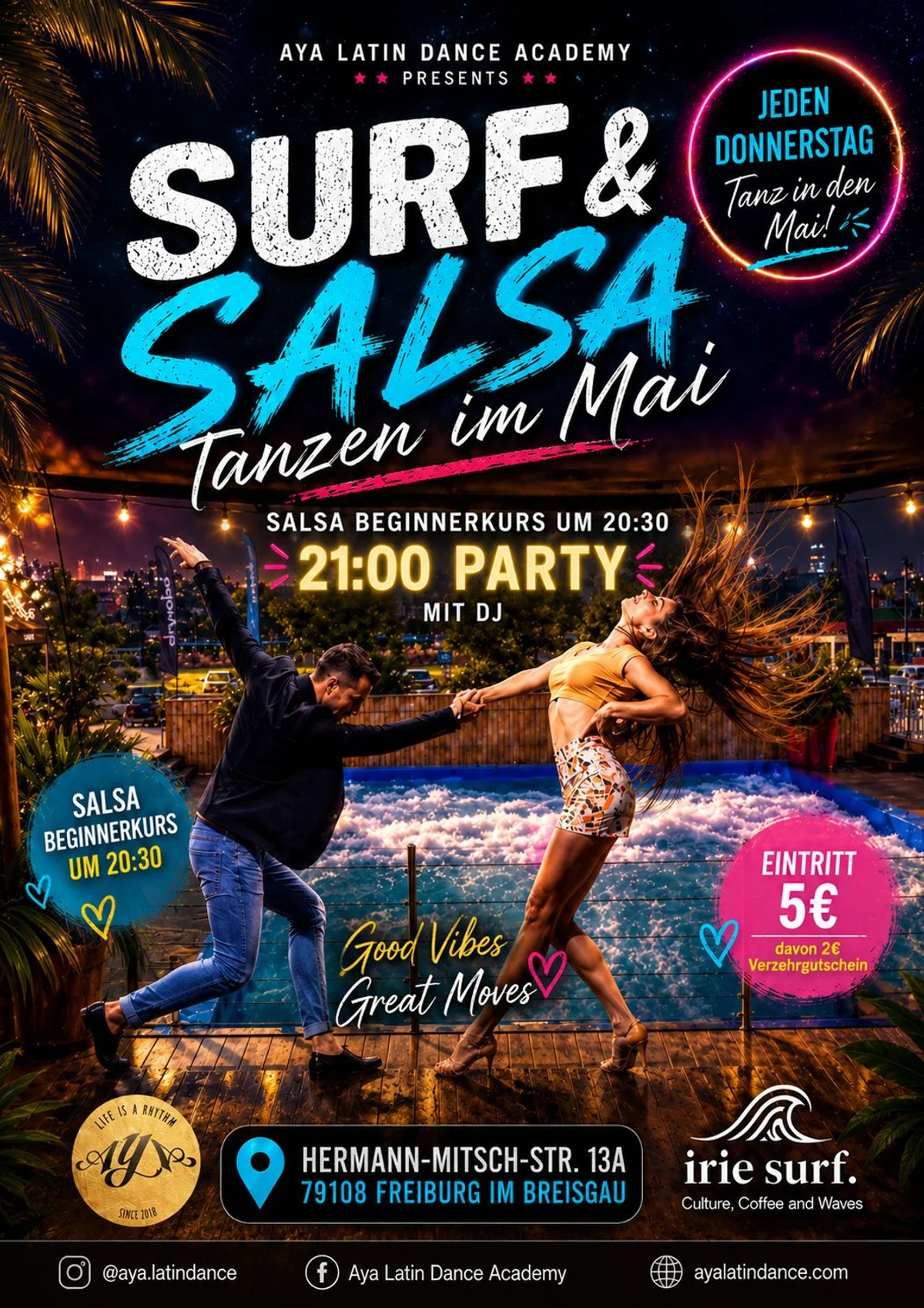 Surf & Salsa - Tanzen im Mai