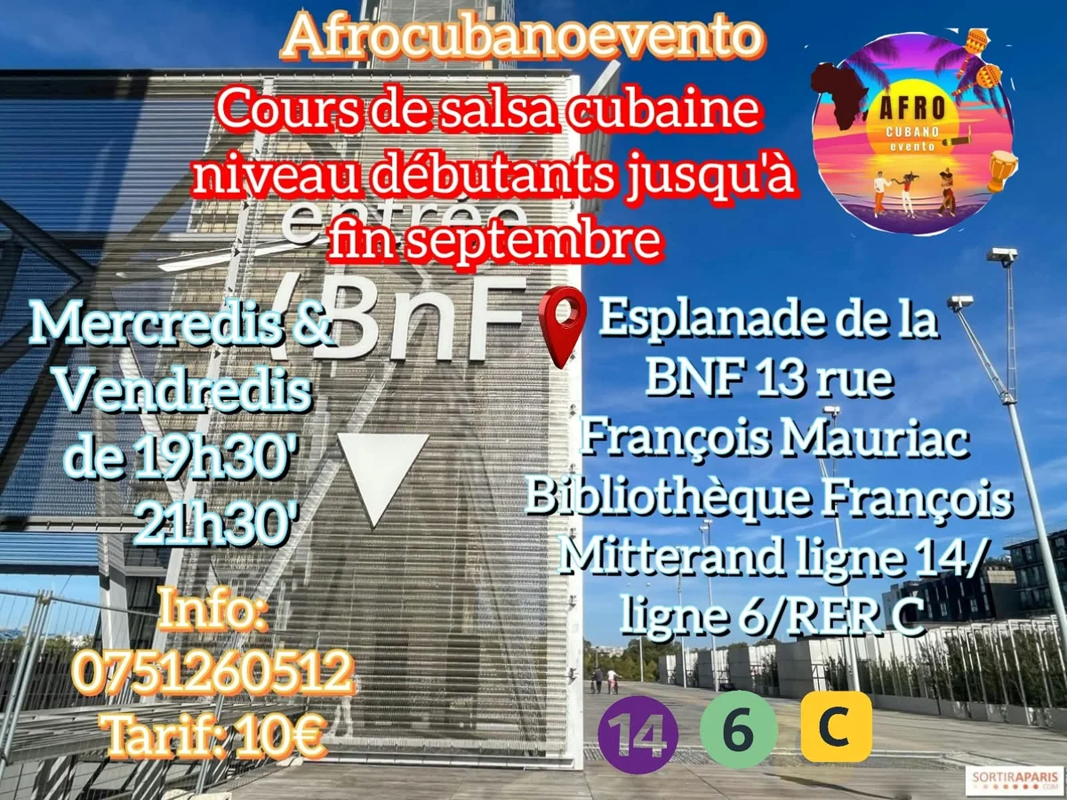 Salsa, Bachata & Kizomba at Bibliothèque François-Mitterrand, Paris