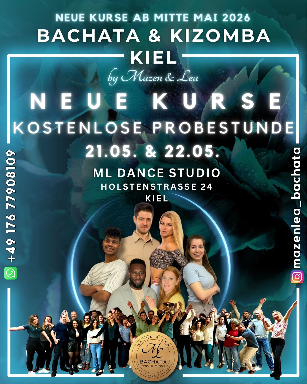 💫NEUE BACHATA & KIZOMBA FUSION (Urban Kiz) KURSE by M&L Dancestudio in KIEL DO.&FR💫 
